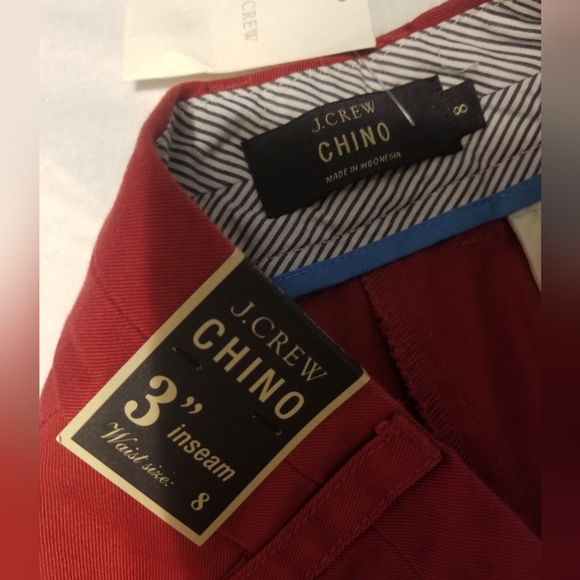 J.crew Chino City Short Women's Size 8 Color Red - Picture 6 of 10